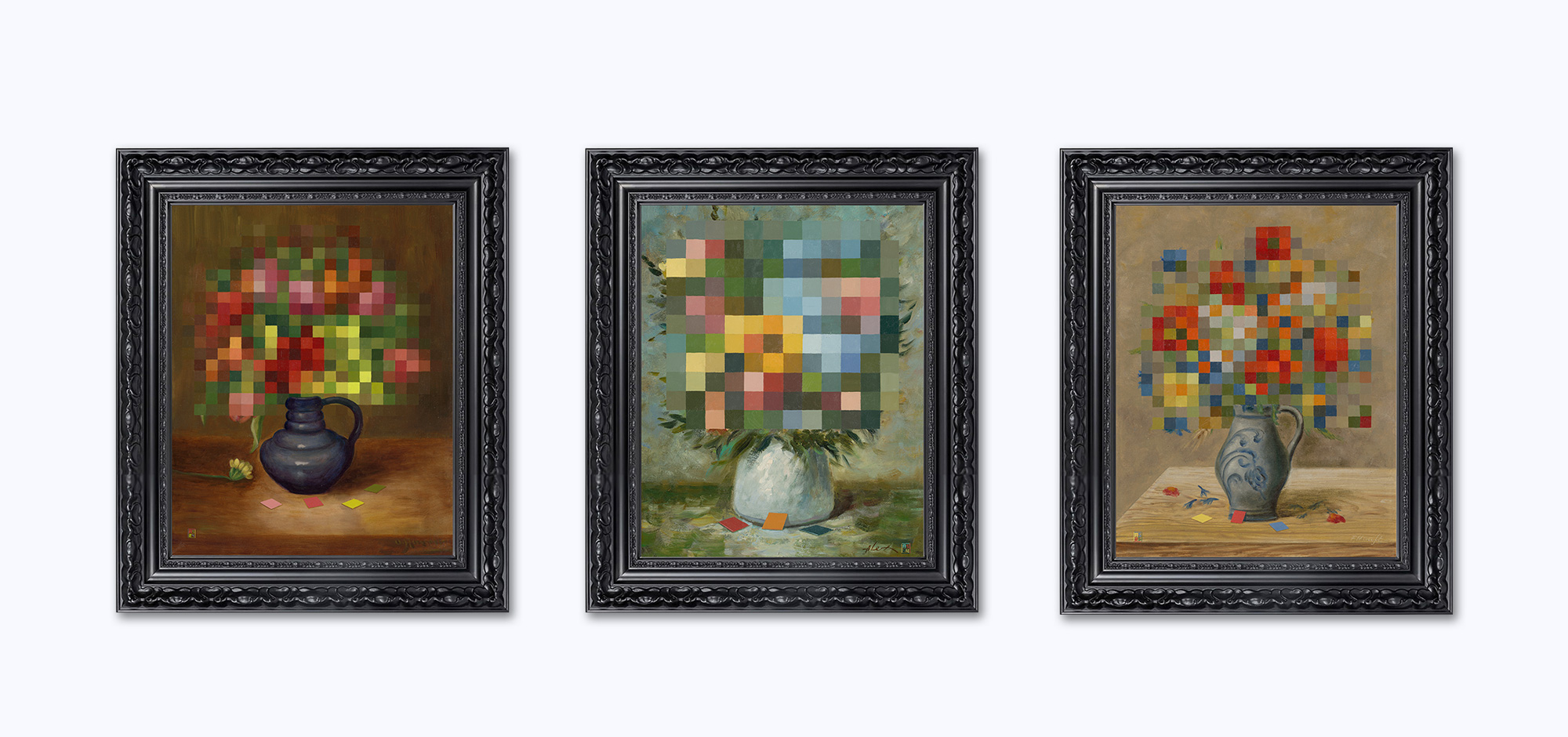 André Schulze - Bouquet Print Set of 3